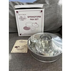 Pampered Chef Springform Pan Set #1540 Unused In Original Box